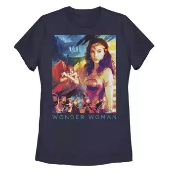 Детская футболка DC Comics Wonder Woman 84 с коллажем и графическим плакатом Licensed Character