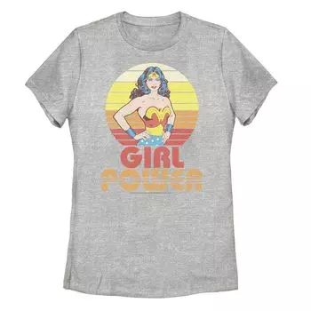 Детская футболка DC Comics Wonder Woman "Girl Power" с рисунком заката Licensed Character