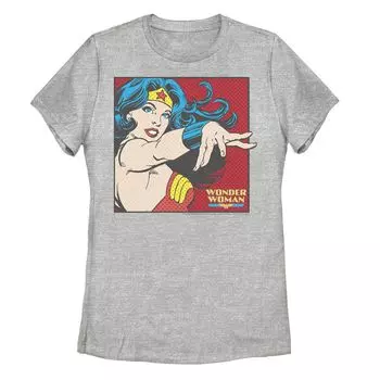 Детская футболка DC Comics Wonder Woman с портретом и рисунком в стиле поп-арт Licensed Character