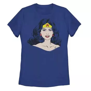 Детская футболка DC Comics Wonder Woman с большим портретом и рисунком Licensed Character