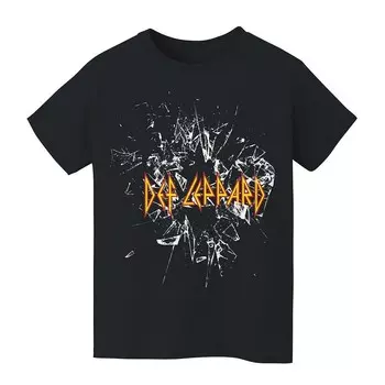 Детская футболка Def Leppard Shatter с графическим логотипом 8–20 лет Licensed Character, черный