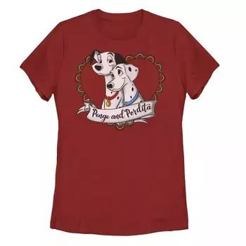 Детская футболка Disney 101 далматинец Pongo & Perdita с рисунком сердца с градиентом Disney