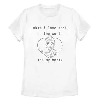 Детская футболка Disney Belle I Love Books Licensed Character