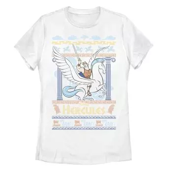 Детская футболка Disney Christmas Hercules & Pegasus Ugly Sweater с графическим рисунком Licensed Character