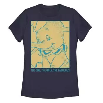 Детская футболка Disney Dumbo "The One The Only The Fabulous" в стиле ретро с постером Licensed Character
