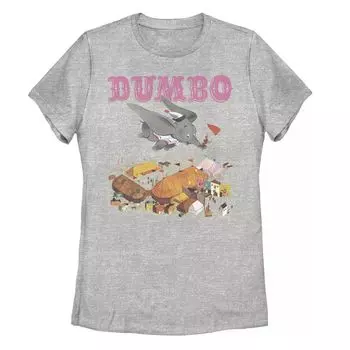 Детская футболка Disney Dumbo в винтажном стиле с книжным портретом и летающим портретом Licensed Character