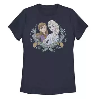 Детская футболка Disney Frozen 2 с цветочным портретом и венком Licensed Character