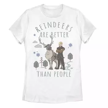 Детская футболка Disney Frozen 2 с надписью «Олени лучше, чем люди» Licensed Character