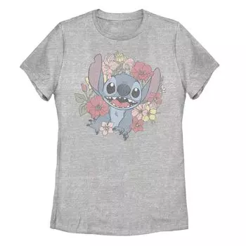 Детская футболка Disney Lilo & Stitch с цветочным венком и графическим рисунком Licensed Character