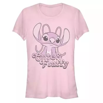 Детская футболка Disney Lilo & Stitch с милым и пушистым рисунком «Ангел» ко Дню святого Валентина Licensed Character