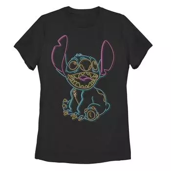 Детская футболка Disney Lilo & Stitch с неоновой вышивкой и контуром Licensed Character
