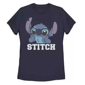 Детская футболка Disney Lilo & Stitch с портретом Nerdy Stitch Licensed Character