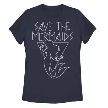 Детская футболка Disney Little Mermaid с рисунком «Спасите русалок» Licensed Character
