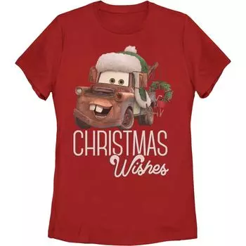 Детская футболка Disney/Pixar Cars Tow Mater с изображением рождественских пожеланий и портретом Disney / Pixar