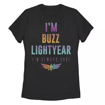 Детская футболка Disney/Pixar Lightyear «Я Базз Лайтер, я всегда уверен, что я Базз» Licensed Character