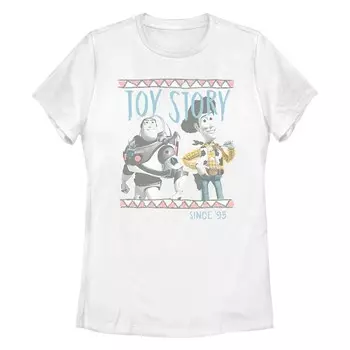 Детская футболка Disney Pixar Toy Story Buzz & Woody с рисунком, белый