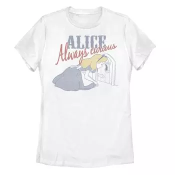 Детская футболка Disney's «Алиса в стране чудес» с рисунком «Всегда любопытно» Licensed Character
