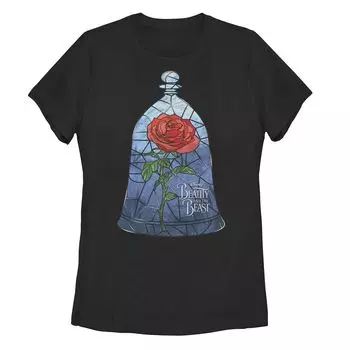 Детская футболка Disney's Beauty & The Beast с рисунком розы из витражного стекла Licensed Character