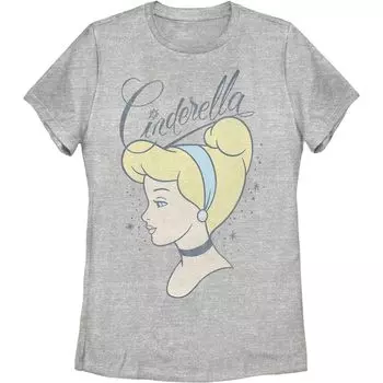 Детская футболка Disney's Cinderella с профилем Золушки, посвященная 70-летию Золушки Licensed Character