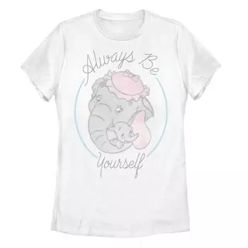 Детская футболка Disney's Dumbo And Mom Always Be Yourself с портретным рисунком Licensed Character