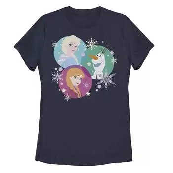 Детская футболка Disney's Frozen Elsa Anna Olaf с цветными сферами Licensed Character