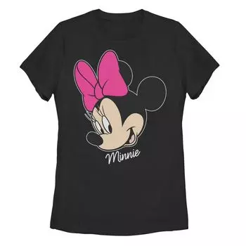 Детская футболка Disney с изображением лица Минни Маус и улыбкой Licensed Character