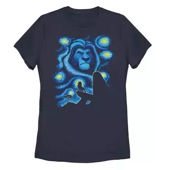 Детская футболка Disney's King Lion King Mufasa Starry Night Pride Rock с рисунком Licensed Character