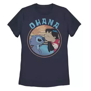 Детская футболка Disney's Lilo & Stitch Ohana с портретом Licensed Character