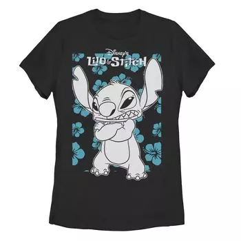 Детская футболка Disney's Lilo & Stitch с изображением фильма «Тропические цветы» Licensed Character