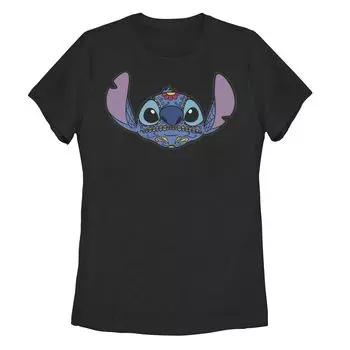 Детская футболка Disney's Lilo & Stitch с рисунком «Хэллоуин» и вышивкой сахарного черепа Licensed Character