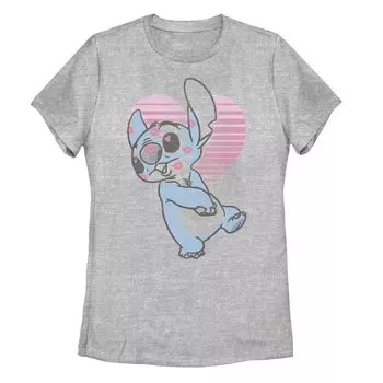 Детская футболка Disney's Lilo & Stitch с рисунком Стич Поцелуи ко Дню святого Валентина Licensed Character