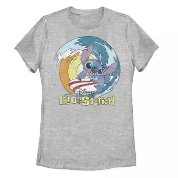 Детская футболка Disney's Lilo & Stitch Surfing Stitch с графическим рисунком и портретом Licensed Character