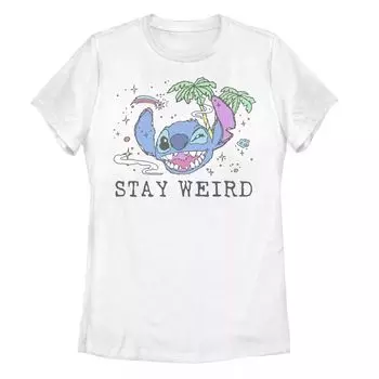 Детская футболка Disney's Lilo & Stitch Trippy Stitch с большим рисунком лица Disney
