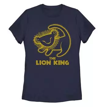 Детская футболка Disney's Lion King Baby Simba с рисунком Licensed Character, темно-синий
