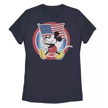 Детская футболка Disney's Mickey Mouse с изображением Микки Мауса и флага в руках Licensed Character