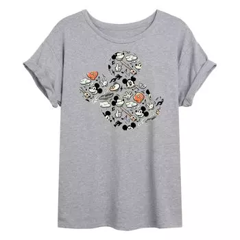 Детская футболка Disney's Mickey Mouse с рисунком Микки и струящимся рисунком Licensed Character