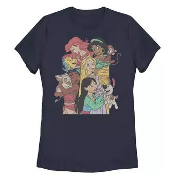 Детская футболка Disney's Princess Group Shot Animal Companions Licensed Character