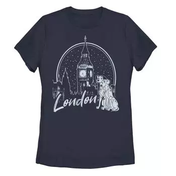 Детская футболка Disney с рисунком «101 далматинец Понго и Пердита в Лондоне» Disney