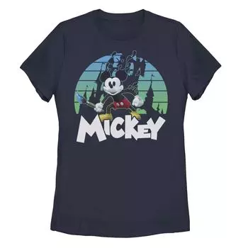 Детская футболка Disney's с изображением Микки Мауса и заката в стиле ретро Licensed Character