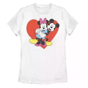Детская футболка Disney's с рисунком сердечка Микки и Минни Маус Licensed Character