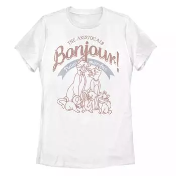 Детская футболка Disney's The Aristocats Bonjour Picture Purrfect с рисунком Licensed Character