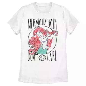 Детская футболка Disney's The Little Mermaid с волосами русалки Licensed Character