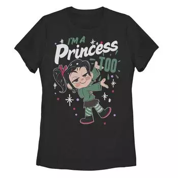 Детская футболка Disney's Wreck It Ralph 2 с графическим логотипом принцессы Licensed Character