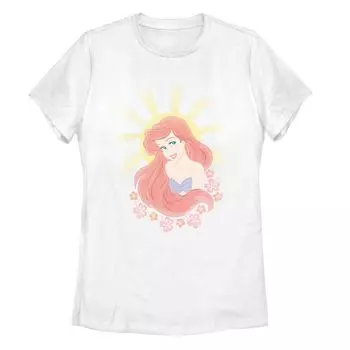 Детская футболка Disney The Little Mermaid Ariel с цветочным принтом Sunshine Licensed Character