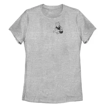 Детская футболка Disney Winnie The Pooh с простым рисунком на левой груди Disney