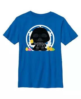 Детская футболка для мальчиков Звездные войны: Дарт Вейдер любит Пасху и цыплят Disney Lucasfilm, синий