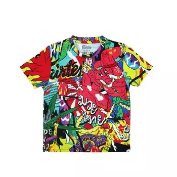 Детская футболка для тайского бокса Fairtex TSTK05, размер 8-10 лет, красный