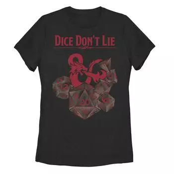 Детская футболка Dungeons & Dragons Dice Don't Lie с графическим рисунком Licensed Character
