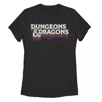 Детская футболка Dungeons & Dragons с графическим рисунком в стиле ретро и логотипом Licensed Character