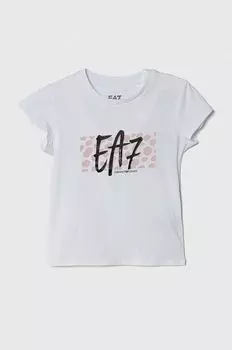 Детская футболка EA7 Emporio Armani, белый